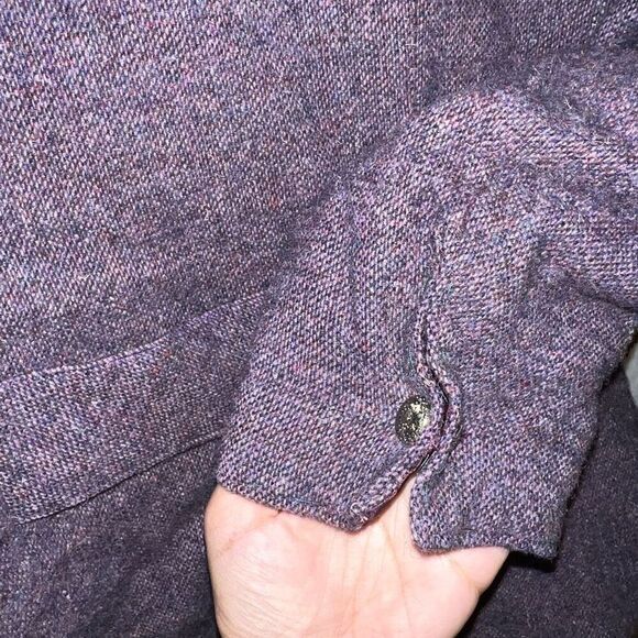 Wool coat purple red blend blazer jacket size S - Picture 7 of 7